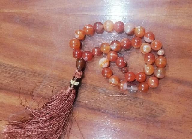 Real Aqeeq Stone Tasbih