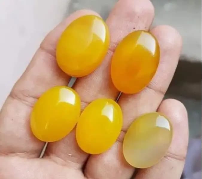 Zard Aqeeq Stone Originsl